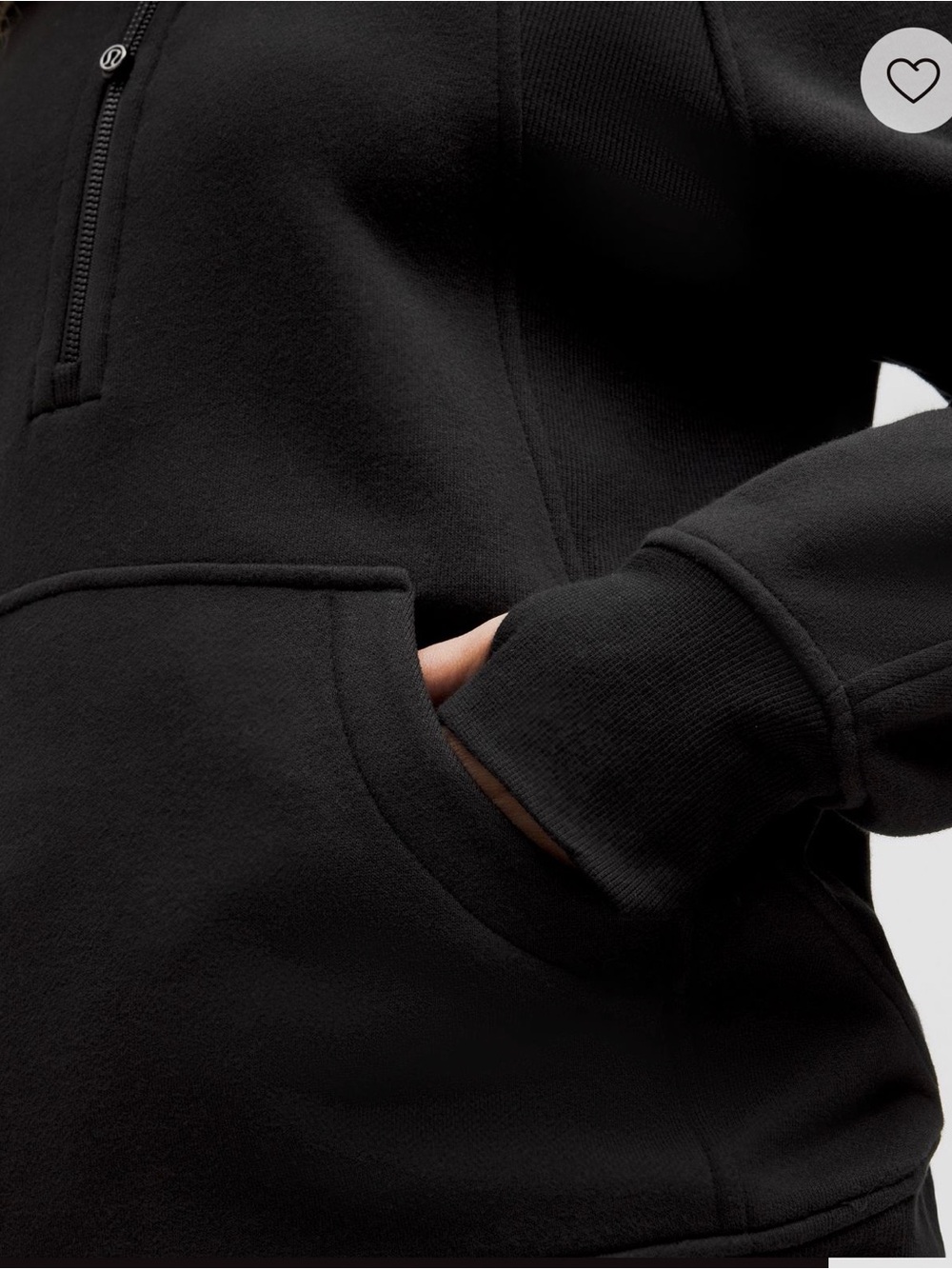 Lululemon Scuba oversized funnel-neck half zip wmn. sz. XS/S blk, good condition - Picture 5 of 13